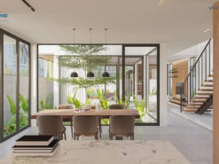 Cửa đi xếp trượt hệ 63